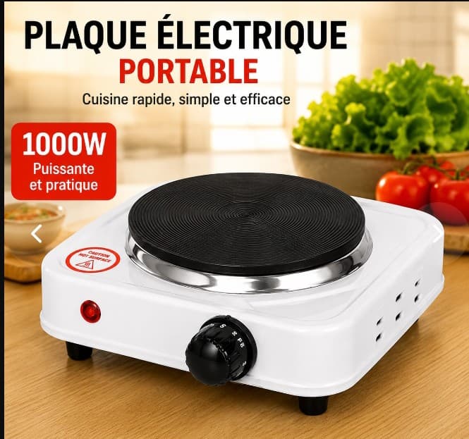 Plaque Électrique Portable – Compacte et Pratique