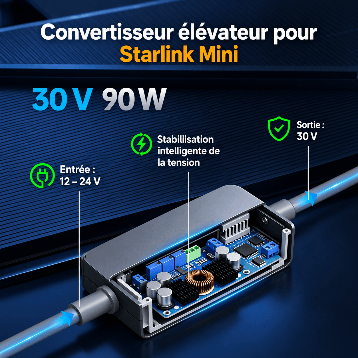 Chargeur Starlink Mini pour voiture