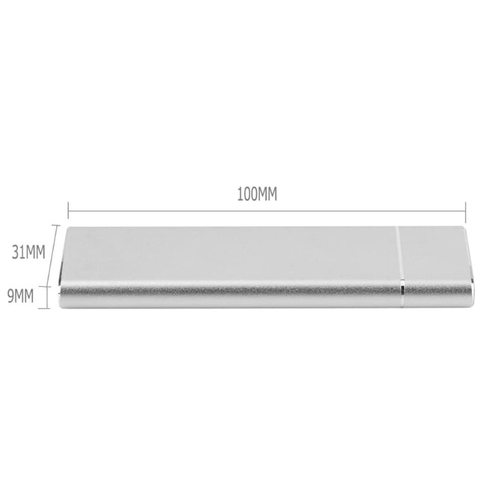 Boîtier double protocole SATA NVMe HDD en alliage d'aluminium USB 3.0 et Type C pour SSD M.2