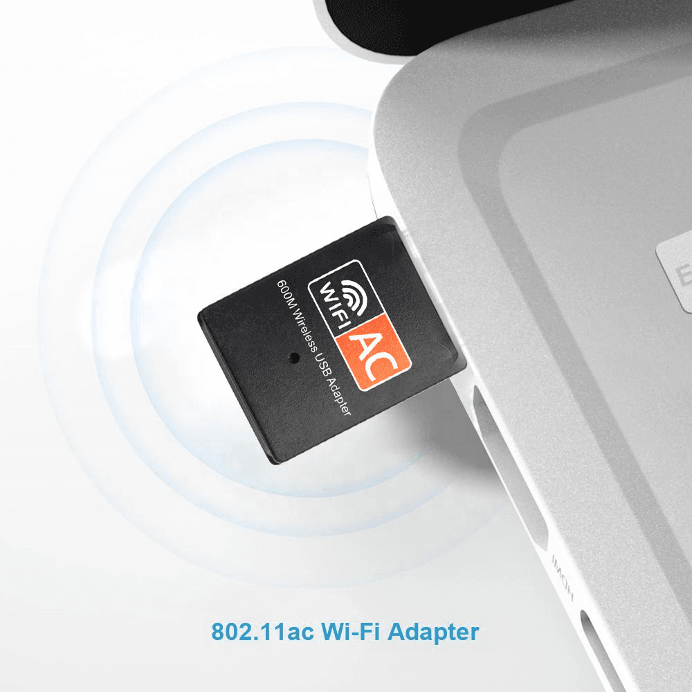 Adaptateur Wi-Fi USB AC 600 Mbps – Double bande 2,4 GHz / 5 GHz