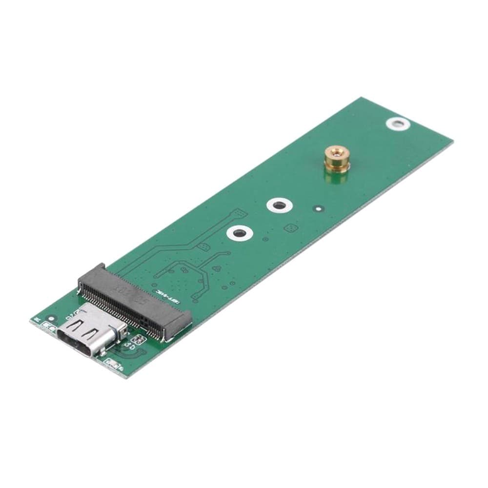 Boîtier double protocole SATA NVMe HDD en alliage d'aluminium USB 3.0 et Type C pour SSD M.2