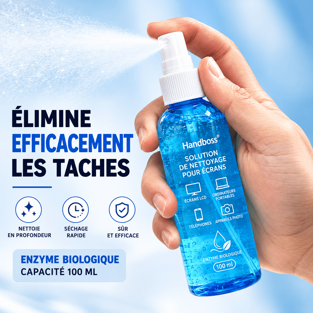 Kit de nettoyage d'écran pour appareils électroniques