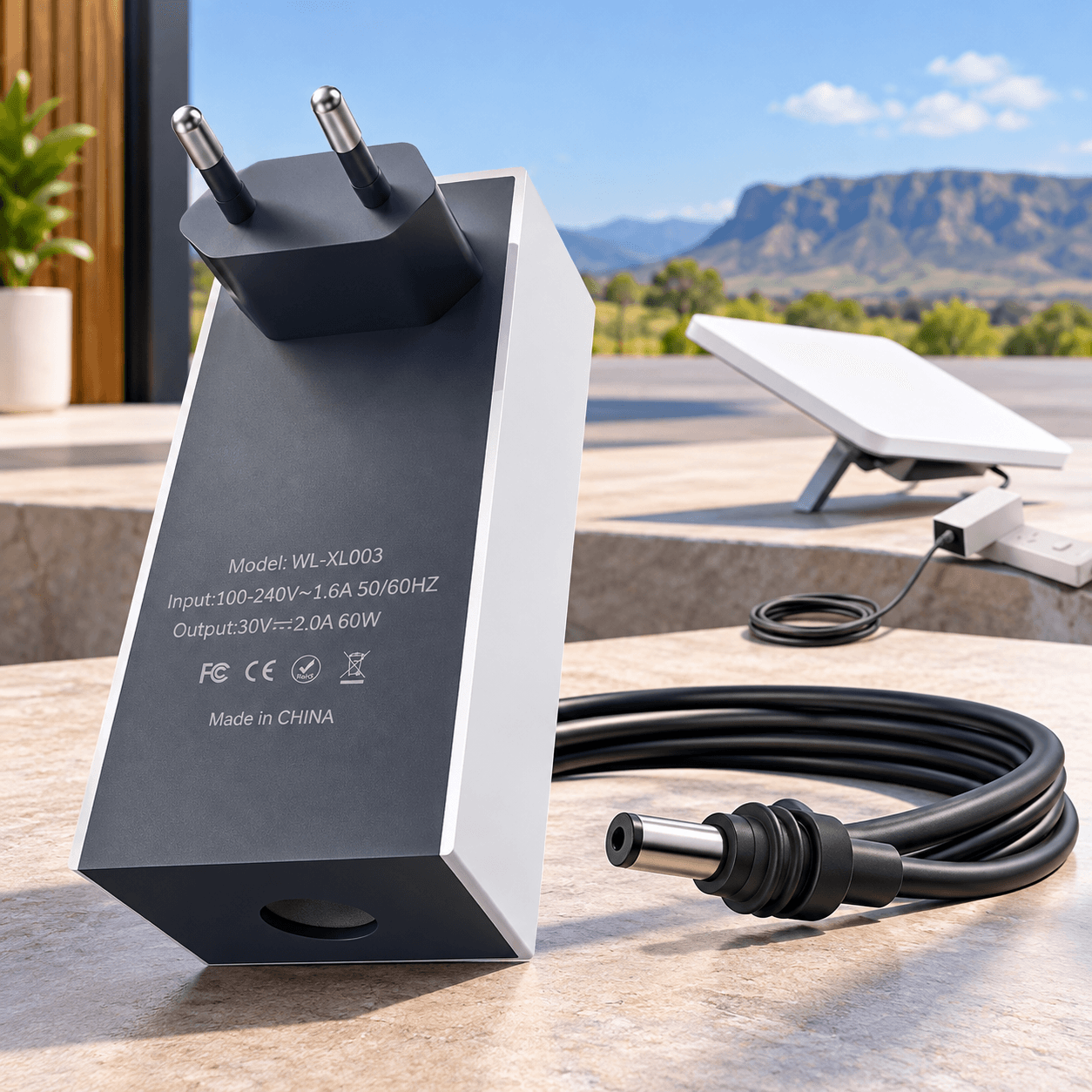 Tête d’alimentation pour Starlink Mini
