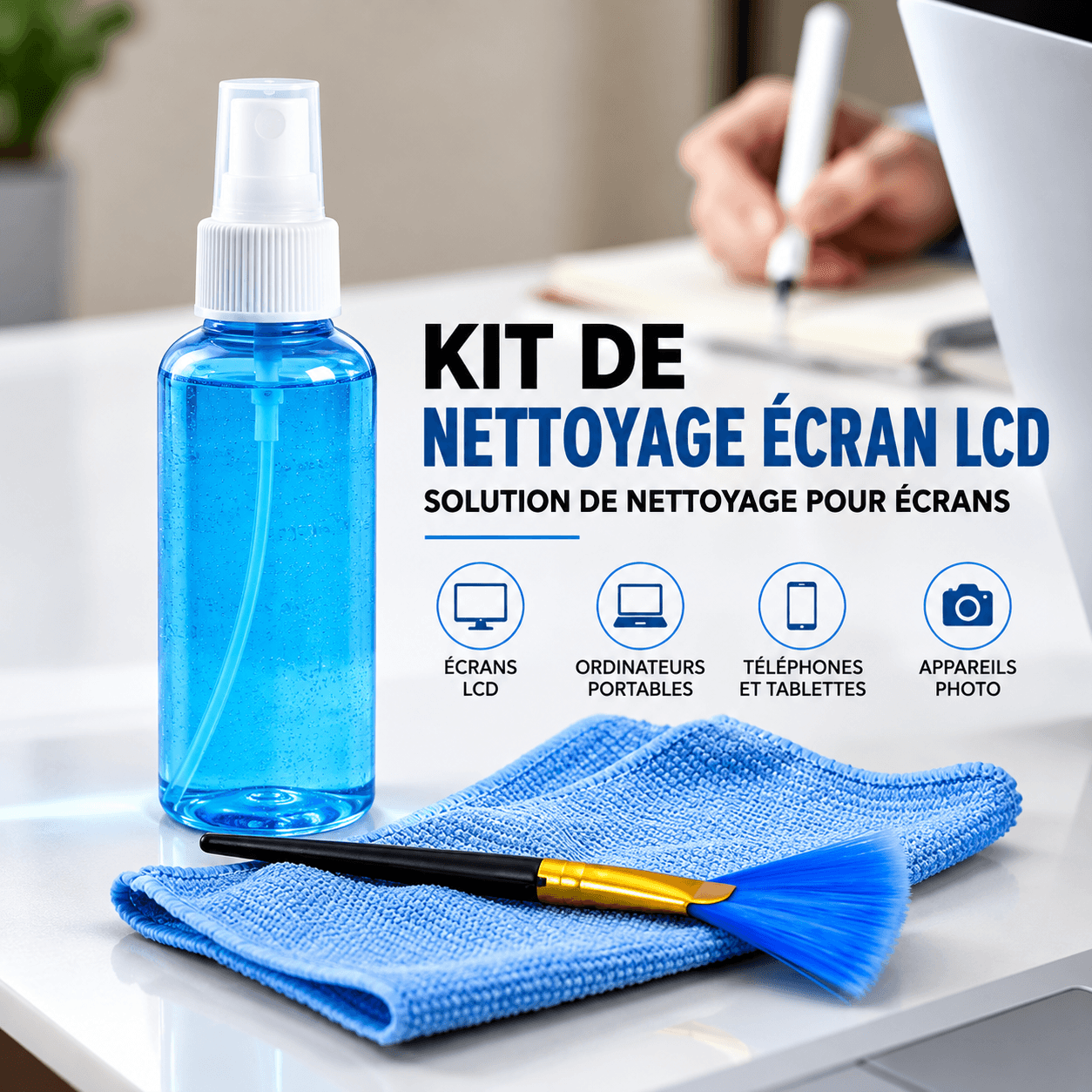 Kit de nettoyage d'écran pour appareils électroniques