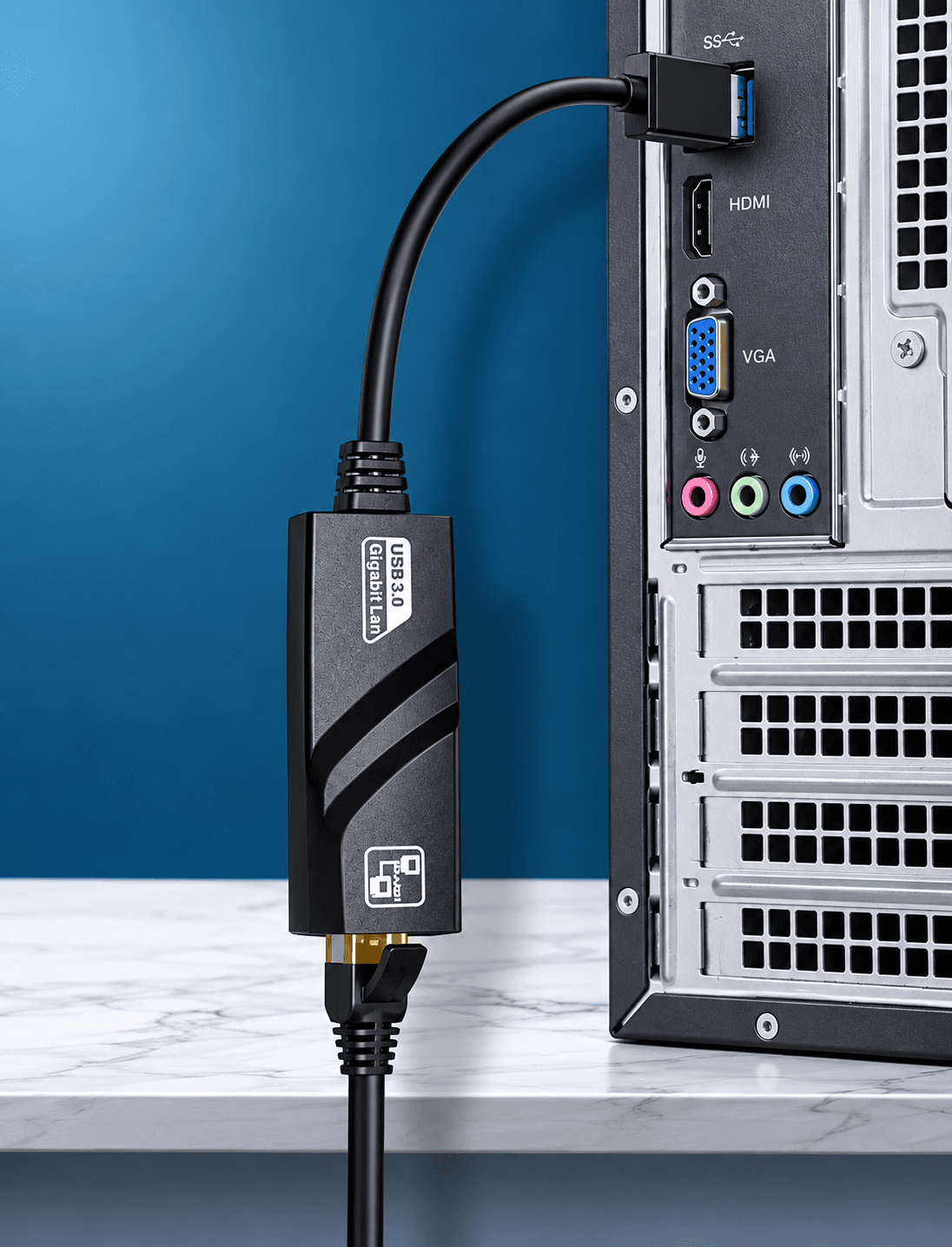 Adaptateur Réseau USB 3.0 vers Ethernet RJ45 Gigabit