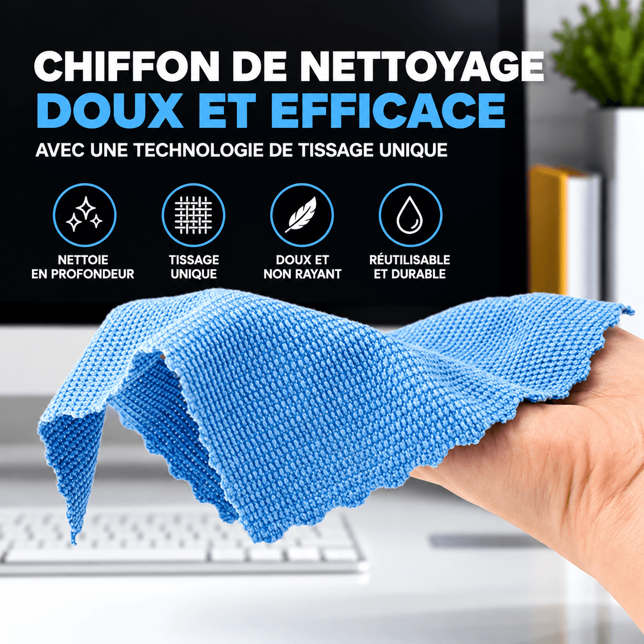 Kit de nettoyage d'écran pour appareils électroniques